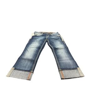 Rock Revival NWT Women’s Dark Wash Denise Capri Jeans! Size 28 34x22